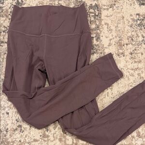 Dusty purple GLOWMODE cross front leggings